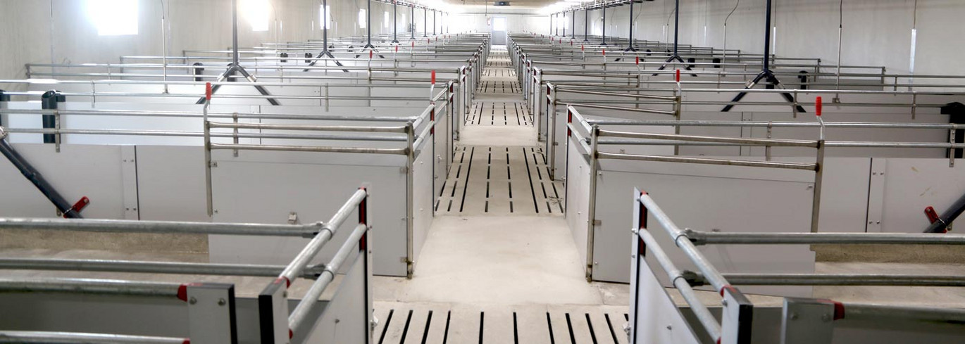 Fiber equipment in finisher barn