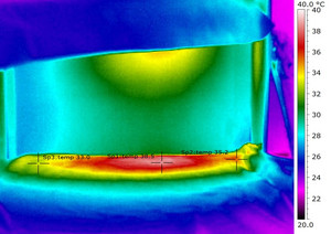 38,5 °C Floor under Master Heater, middle
35,2 °C Floor under Master Heater, right side
33,0 °C Floor under Master Heater, leftside