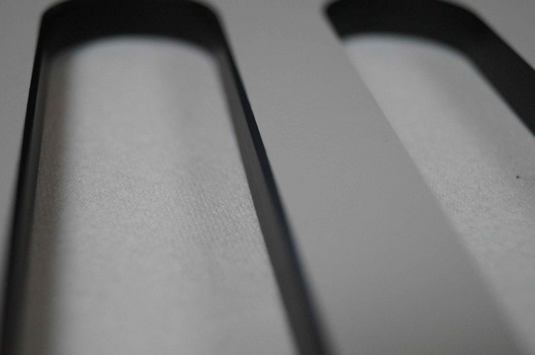 Fiber plate with chamfer edge