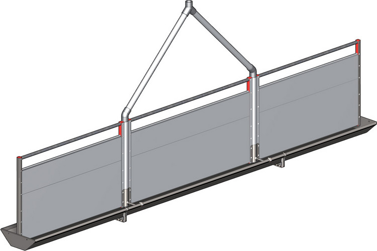 Liquid feeding wall drawing