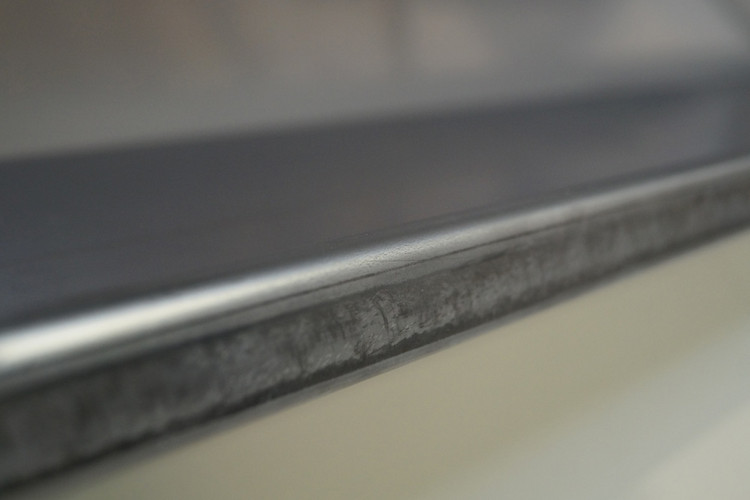 Stainless steel edge