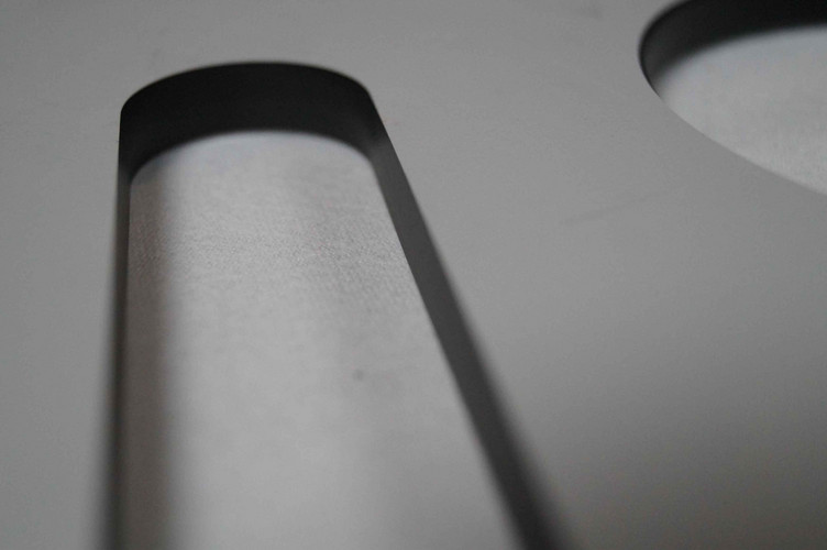 Fiber plate with normal edge